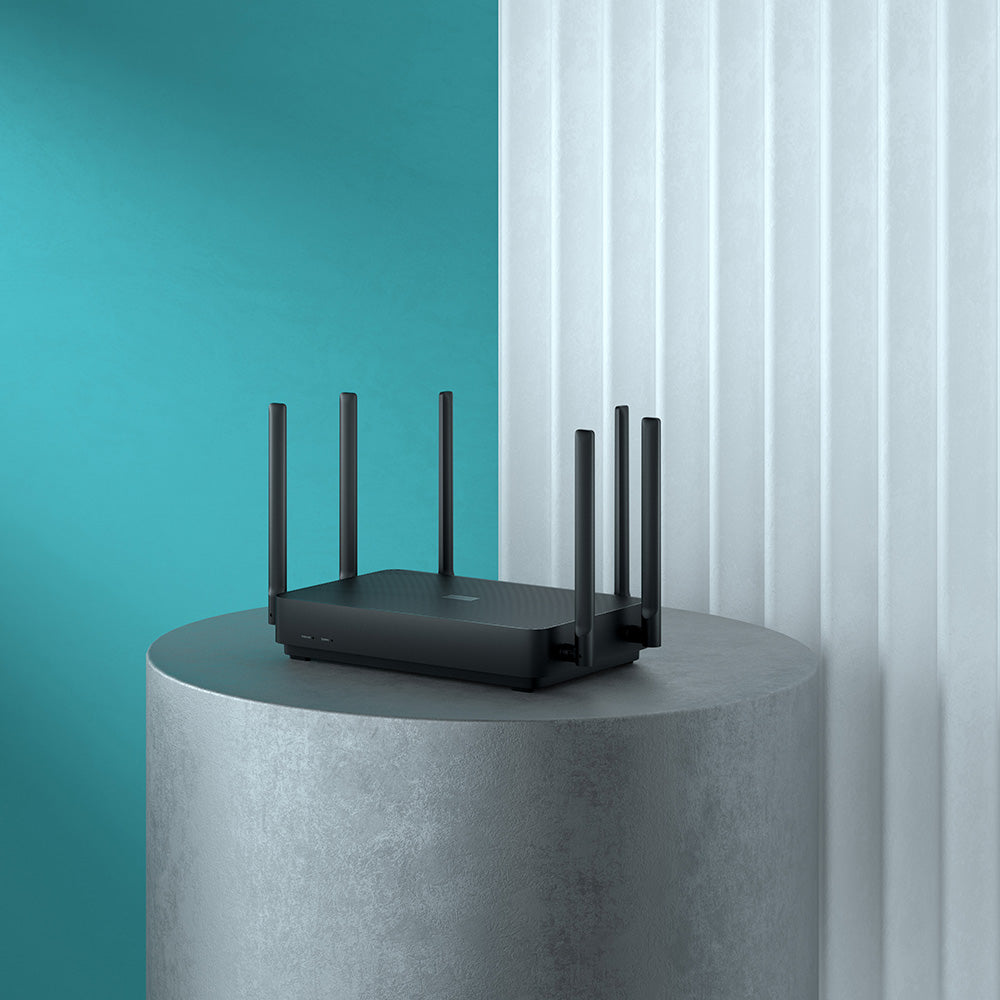 Router wireless Xiaomi AX3200, Dual Band, Wi-Fi 6, nero DVB4314GL 