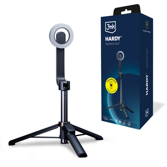 Selfie Stick Bluetooth 3MK Hardy MagSelfie, Universale, Nero