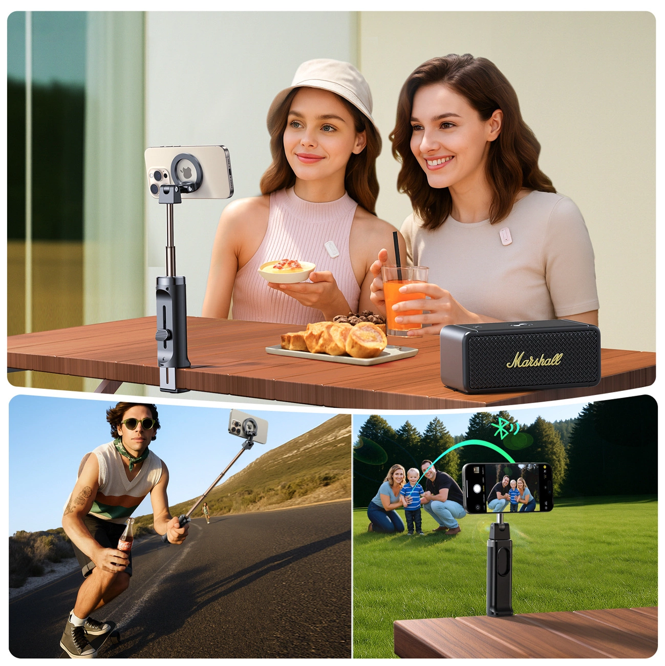 Selfie Stick Bluetooth Joyroom JR-ZS509, Universale, Nero