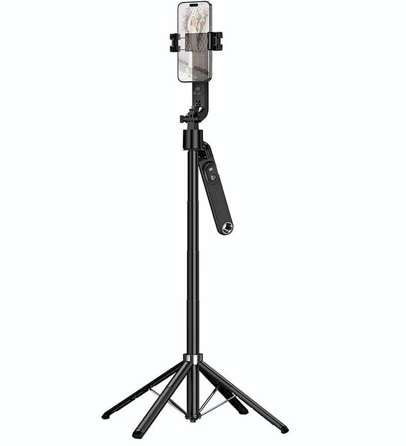 Selfie Stick Bluetooth HOCO K32 Face Tracking, 4.5 pollici - 7 pollici, Nero