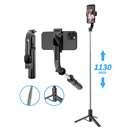 Selfie Stick Bluetooth Techsuit L13, Universal, Black