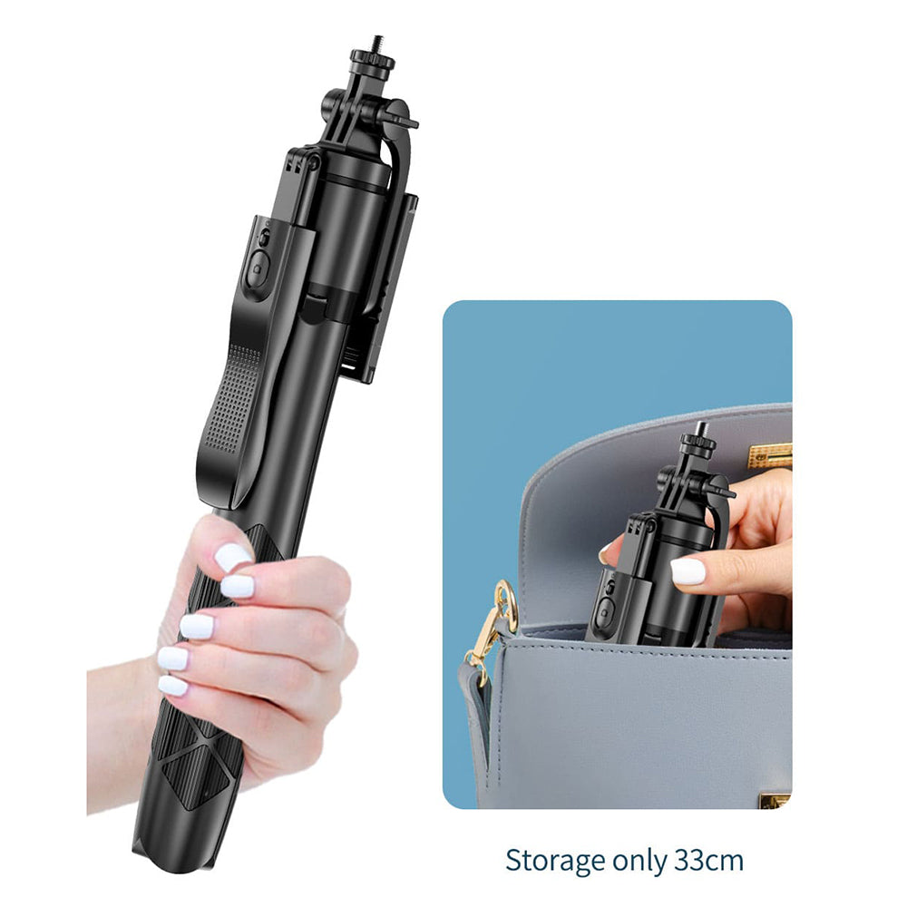 Selfie Stick Bluetooth Techsuit L16, Universale, Nero