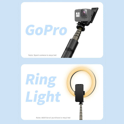 Selfie Stick Bluetooth Techsuit Q06, Universale, Nero