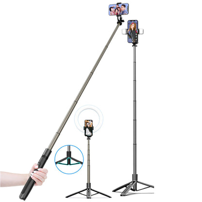 Selfie Stick Bluetooth Techsuit Q06, Universale, Nero