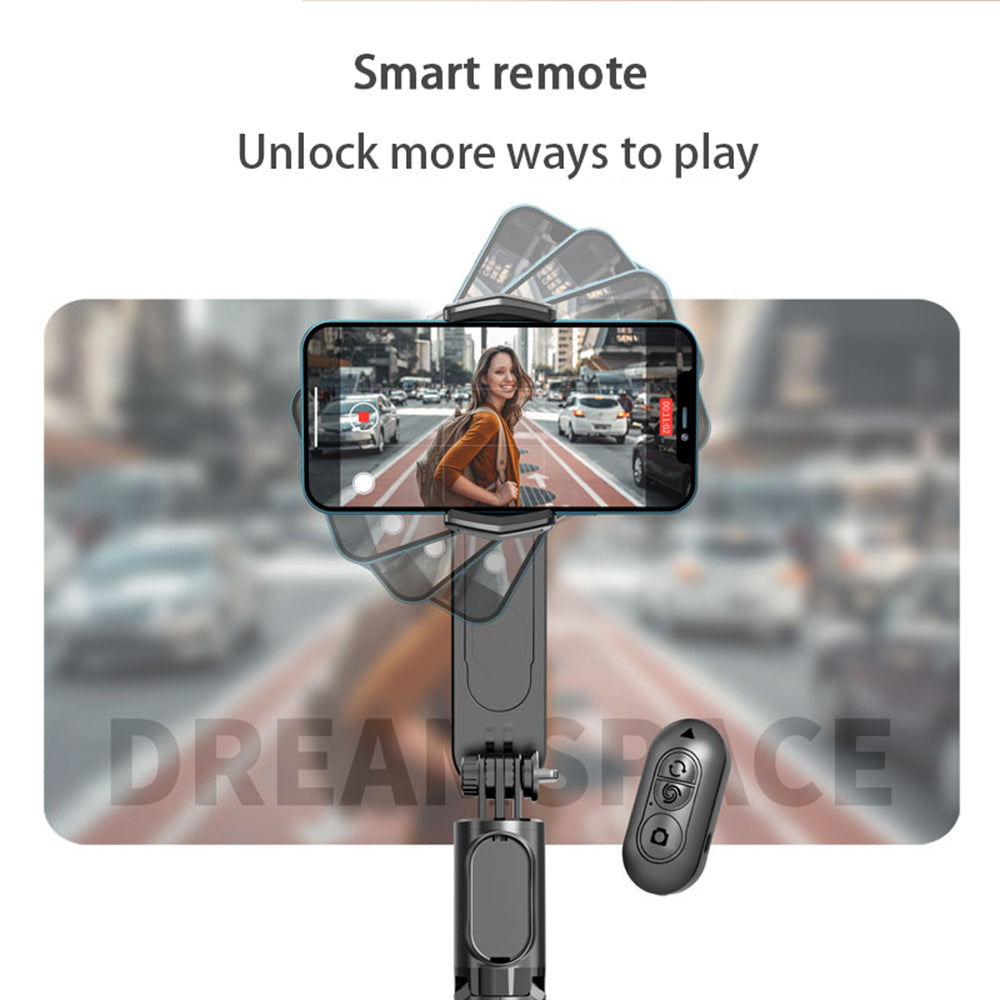 Selfie Stick Bluetooth Techsuit Q09, Universale, Nero