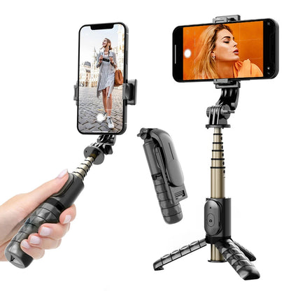 Selfie Stick Bluetooth Techsuit Q10, Universale, Nero