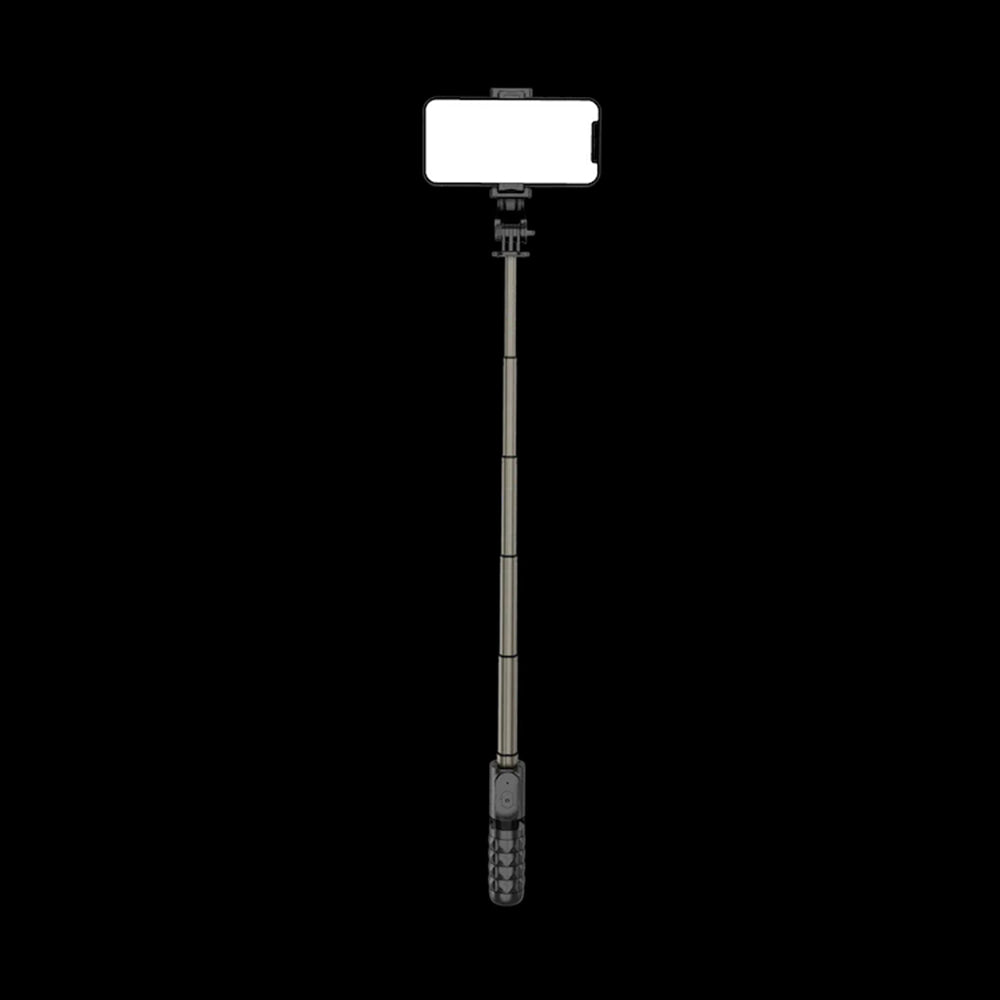 Selfie Stick Bluetooth Techsuit Q10, Universale, Nero