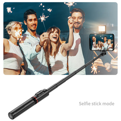 Selfie Stick Bluetooth Techsuit Q12S, Universale, Nero