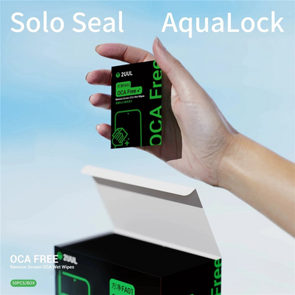 Salviette Umidificate per Pulizia 2UUL FA01 per rimozione Colla OCA / LOCA, Set 50 pezzi
