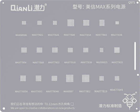 Rete BGA QIANLI QS71 per la serie Mxim Max