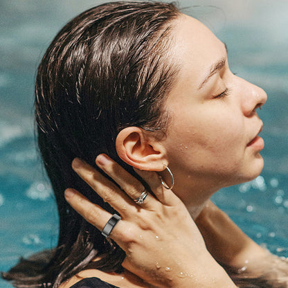 Smart Ring Techsuit R02, Taglia 11, Rosa Dorato