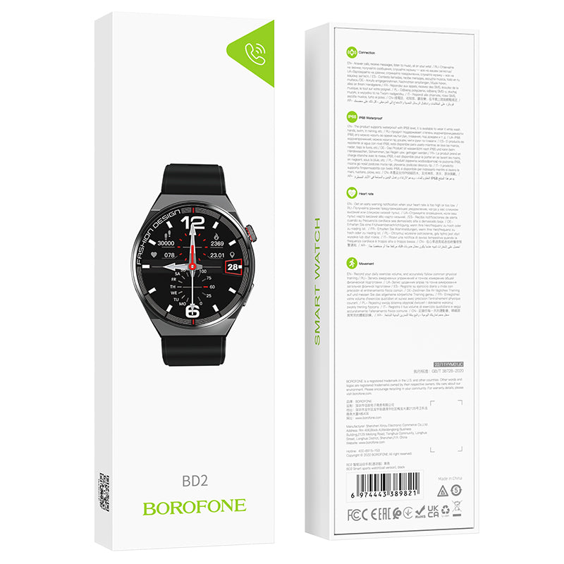 Smartwatch Borofone BD2, nero 