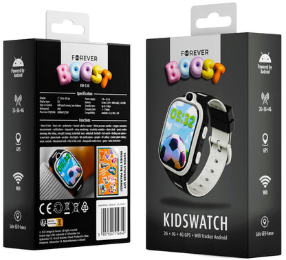 Smartwatch Forever Kids Boost KW-530 Call, Nero