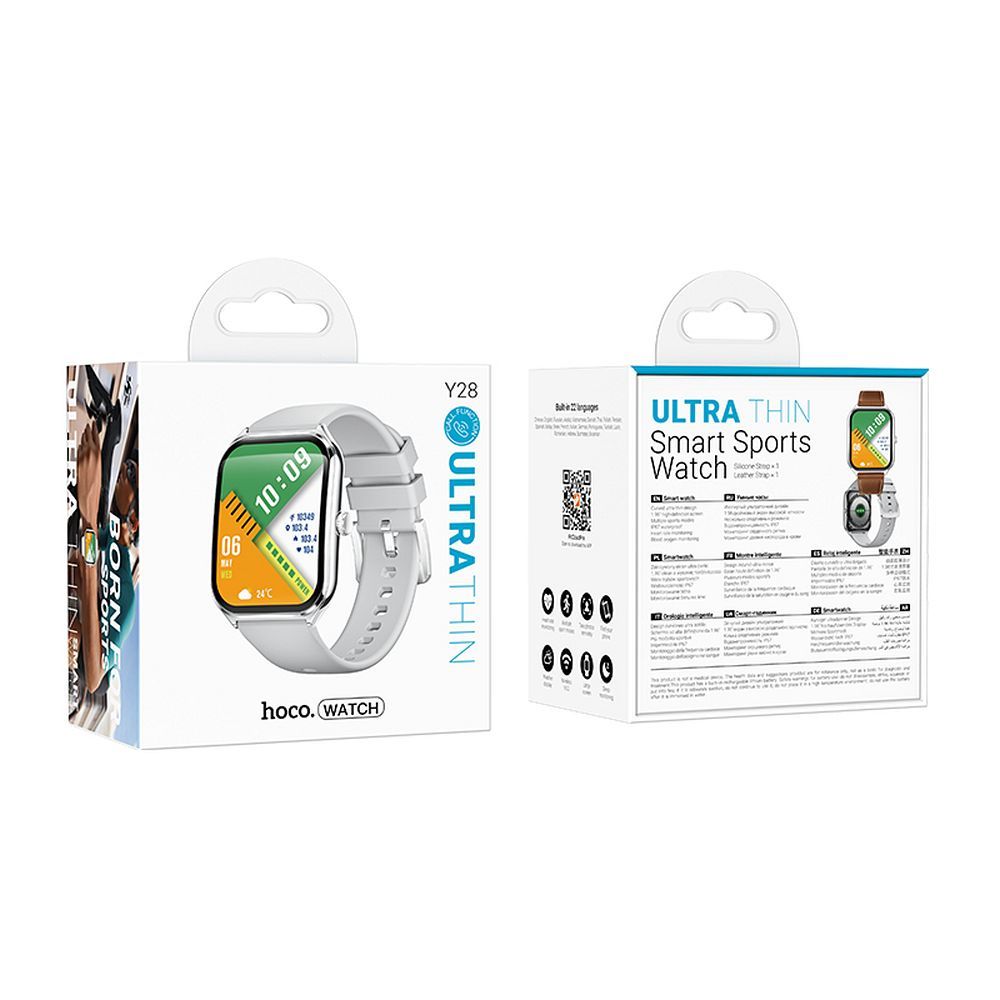 Smartwatch HOCO Y28 Call, Argento