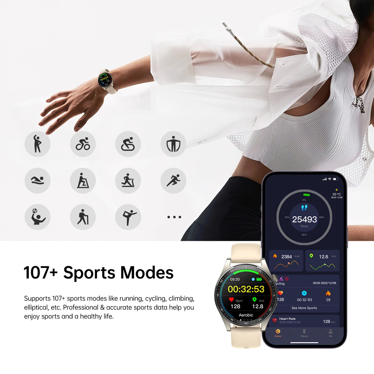 Smartwatch Joyroom JR-FC2 Call, Dorato