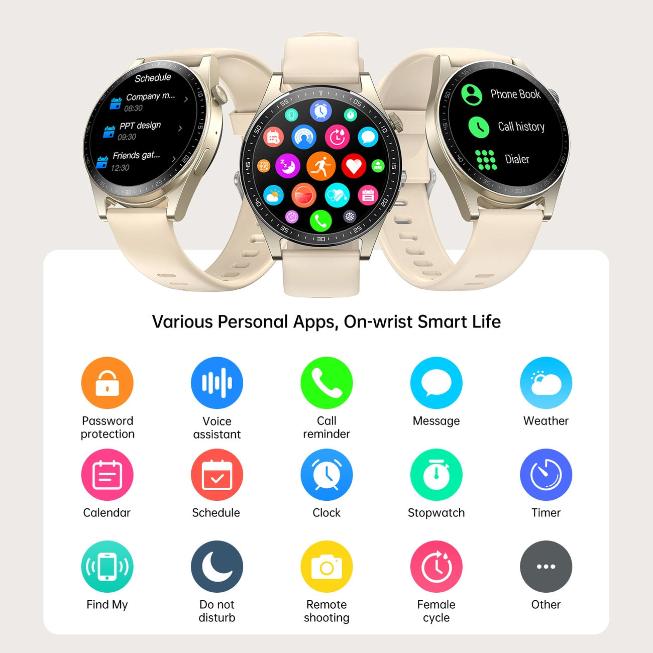 Smartwatch Joyroom JR-FC2 Call, Dorato