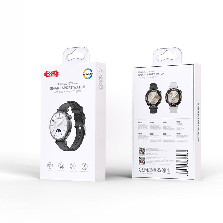 Smartwatch XO Design GT4 Mini, Nero