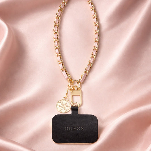 Cordino per Telefono Guess Saffiano 4G Charm, Nero