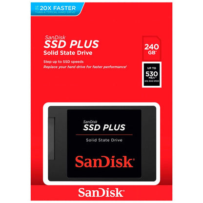 Unità a stato solido (SSD) SanDisk Plus, 2,5", 240 GB, SATA III SDSSDA-240G-G26 