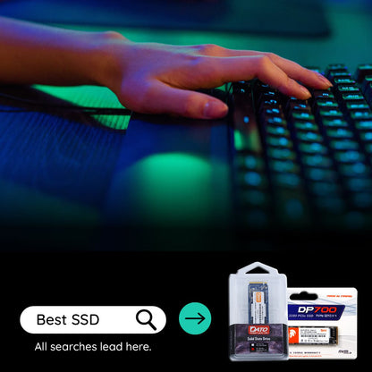 Solid State Drive (SSD) Dato DP800, NVME M.2 2280, PCIe, 512GB, Nero DP800SSD-512GB