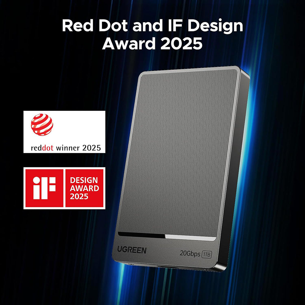 Solid State Drive (SSD Esterno) UGREEN 35270, 1TB, Grigio