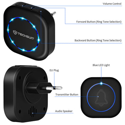 Campanello Techsuit SU1, Nero