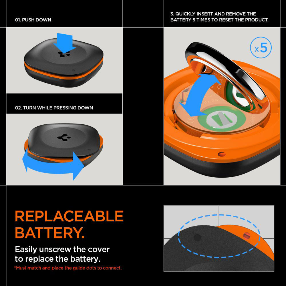 Spigen SmartTag TagMe for iOS Series, Black