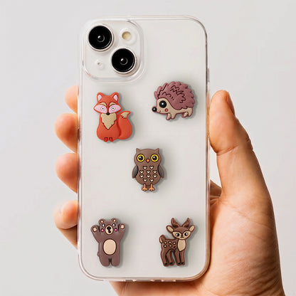 Sticker 3D OEM Forest per Custodia Telefono / Tablet, Set 5 pezzi, Multicolore
