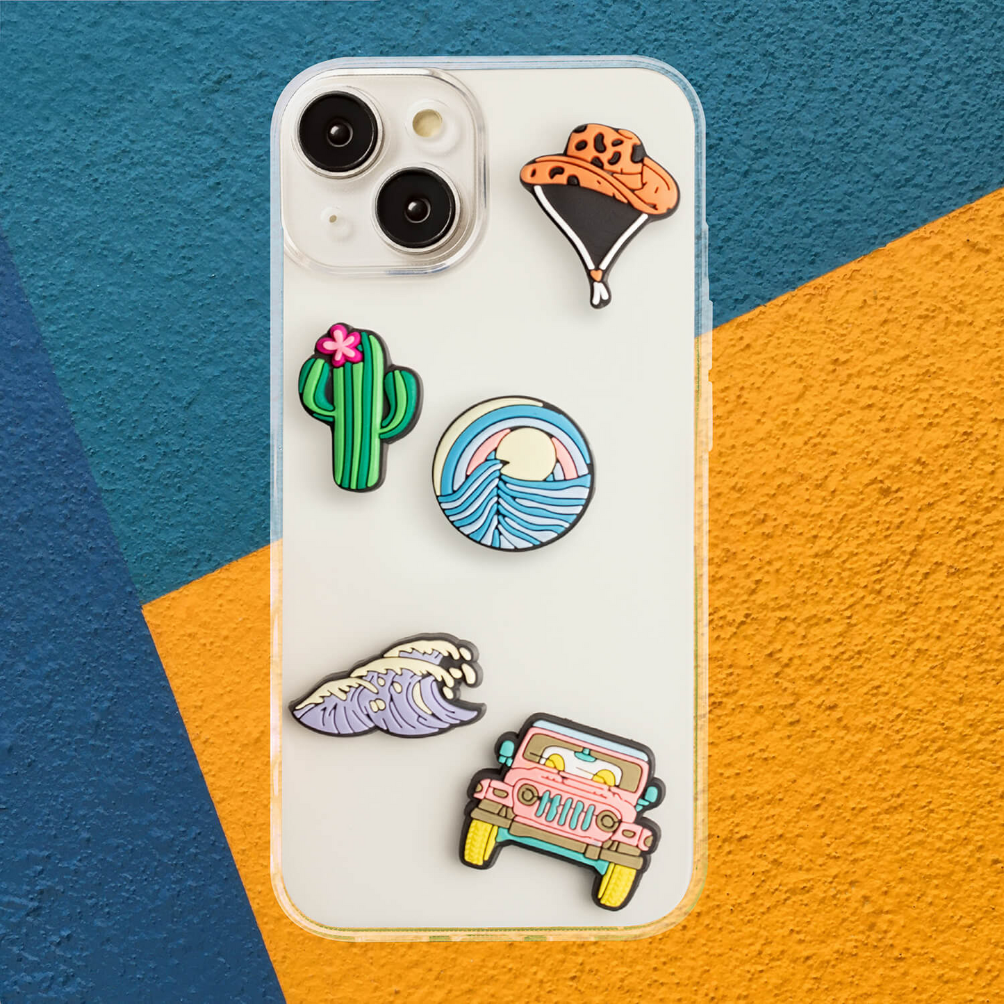 Sticker 3D OEM Summer per Custodia Telefono / Tablet, Set 5 pezzi, Multicolore