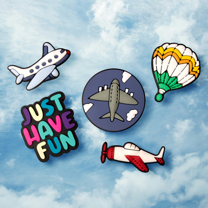 Sticker 3D OEM Travel per Custodia Telefono / Tablet, Set da 5 pezzi, Multicolore