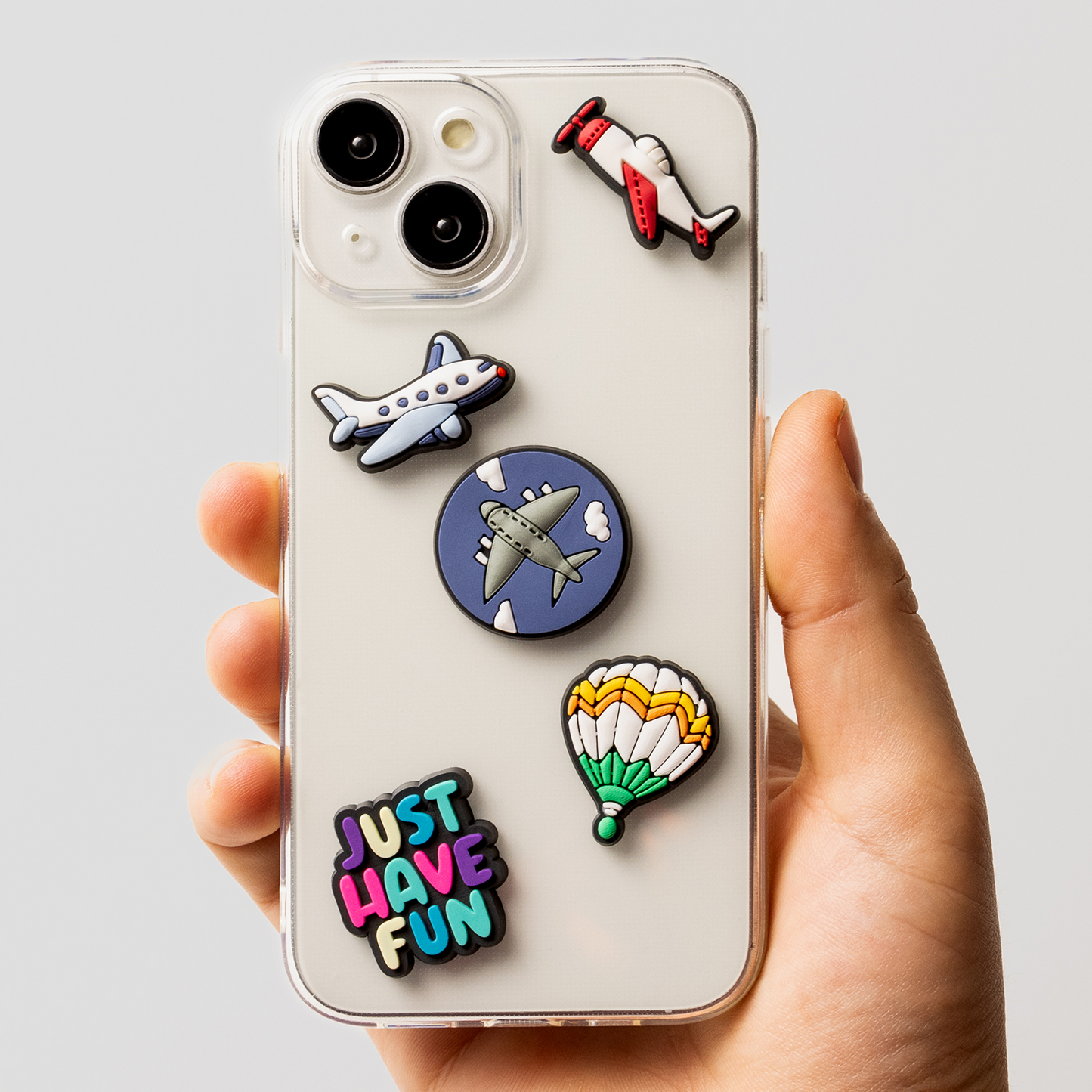 Sticker 3D OEM Travel per Custodia Telefono / Tablet, Set da 5 pezzi, Multicolore