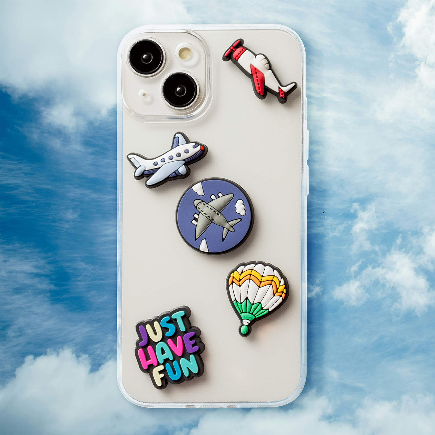 Sticker 3D OEM Travel per Custodia Telefono / Tablet, Set da 5 pezzi, Multicolore