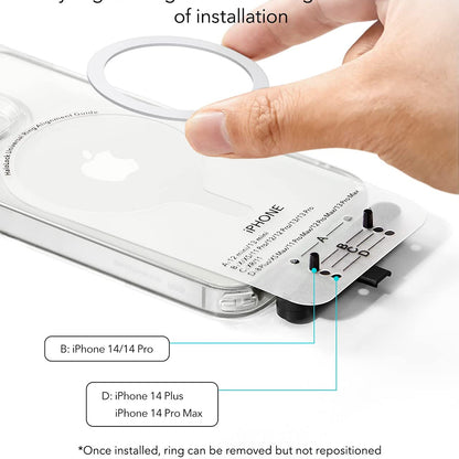 Adesivo Metallico ESR HaloLock, Set 2 pezzi, Bianco