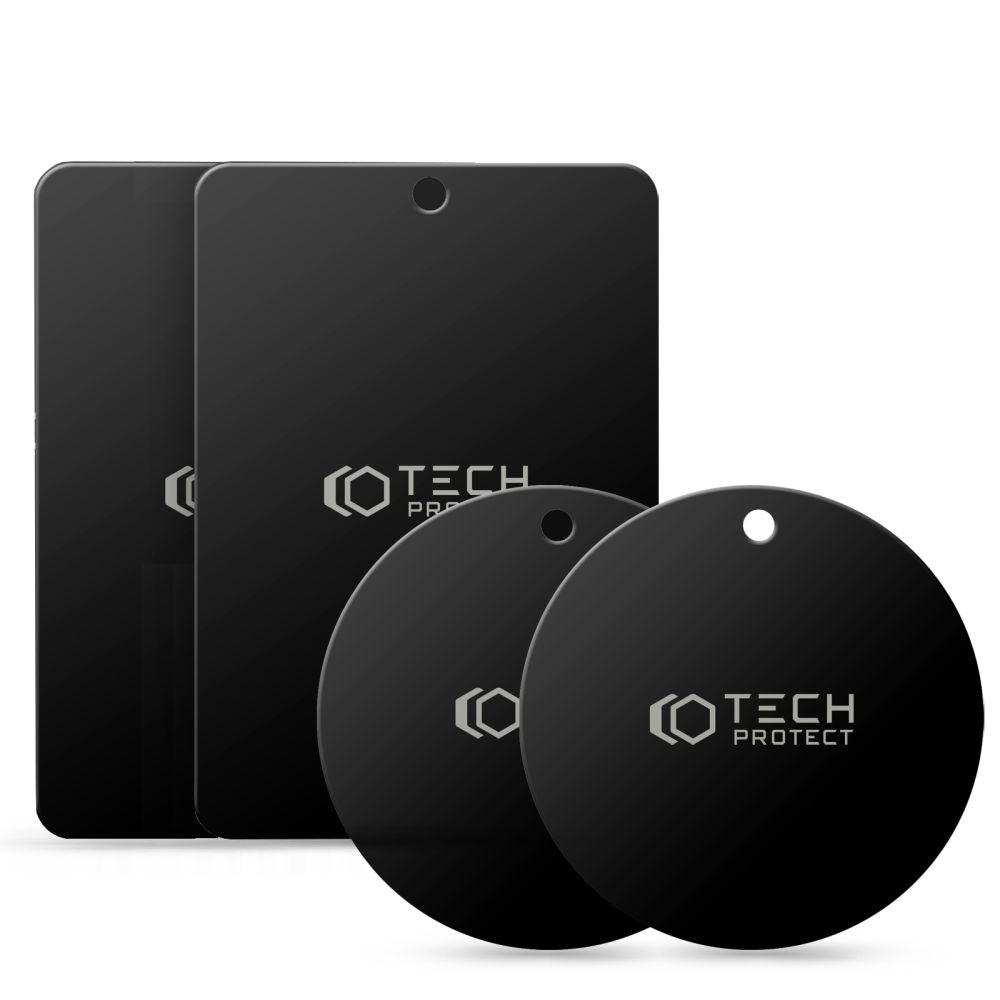 Adesivo in metallo Tech-Protect, set 4 pezzi, nero THP1233BLK