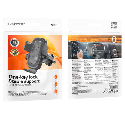 Supporto Auto Borofone BH131 Follower, 4,5 pollici - 7 pollici, Nero