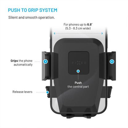 Supporto Auto Fixed Iconiq Lock, Universale, Nero