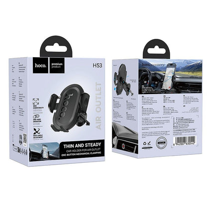 Supporto Auto HOCO H53, Universale, Nero