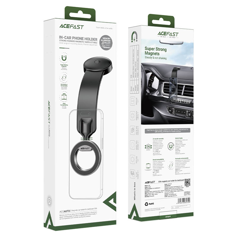 Supporto Auto Magnetico Acefast D36, Universale, Nero