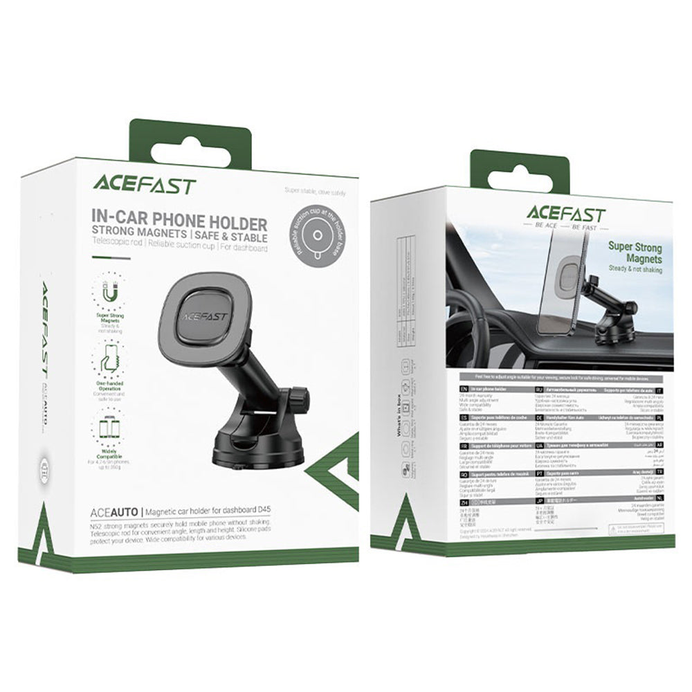 Supporto Auto Magnetico Acefast D45, Universale, Nero