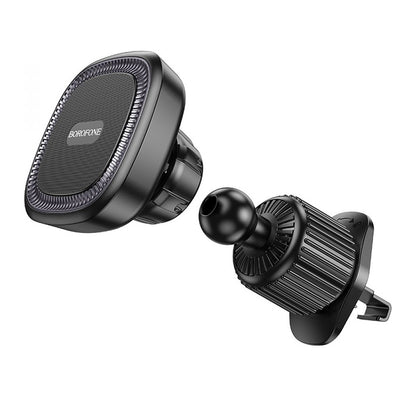 Supporto Auto Magnetico Borofone BH96 Ice, Universale, Nero Grigio