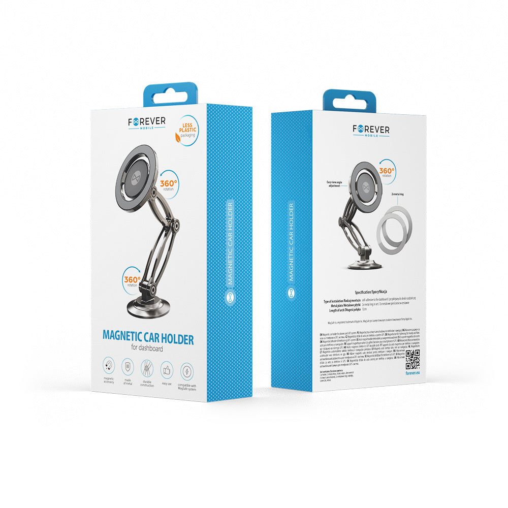 Supporto Auto Magnetico Forever MH-290, Universale, Argento