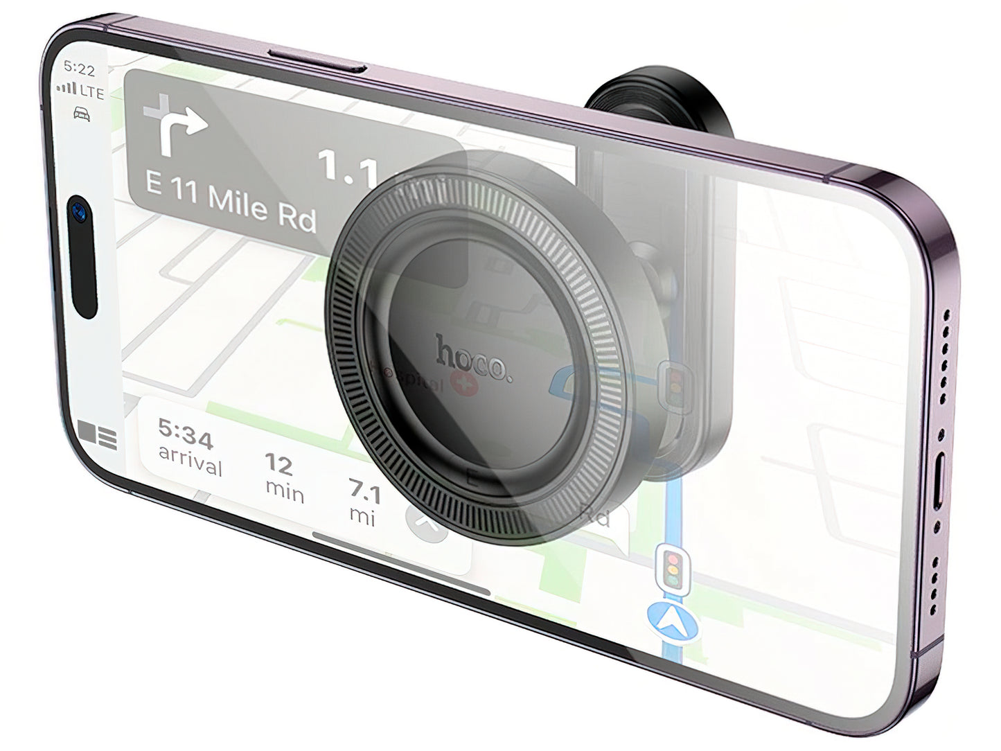 Supporto Auto Magnetico HOCO H58, 4.5inch - 7inch, Nero