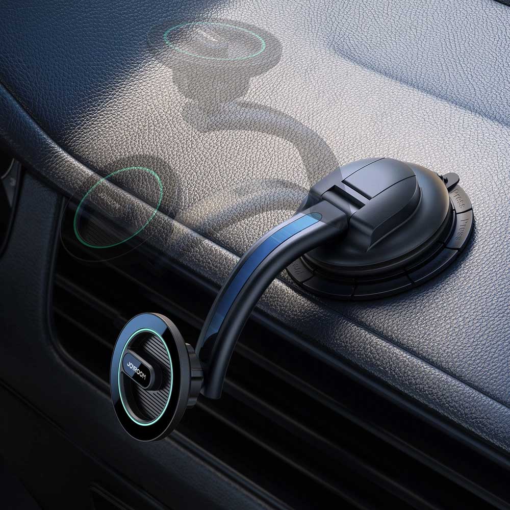 Joyroom JR-ZS366 Supporto magnetico per auto con presa d'aria sul cruscotto, universale, nero 