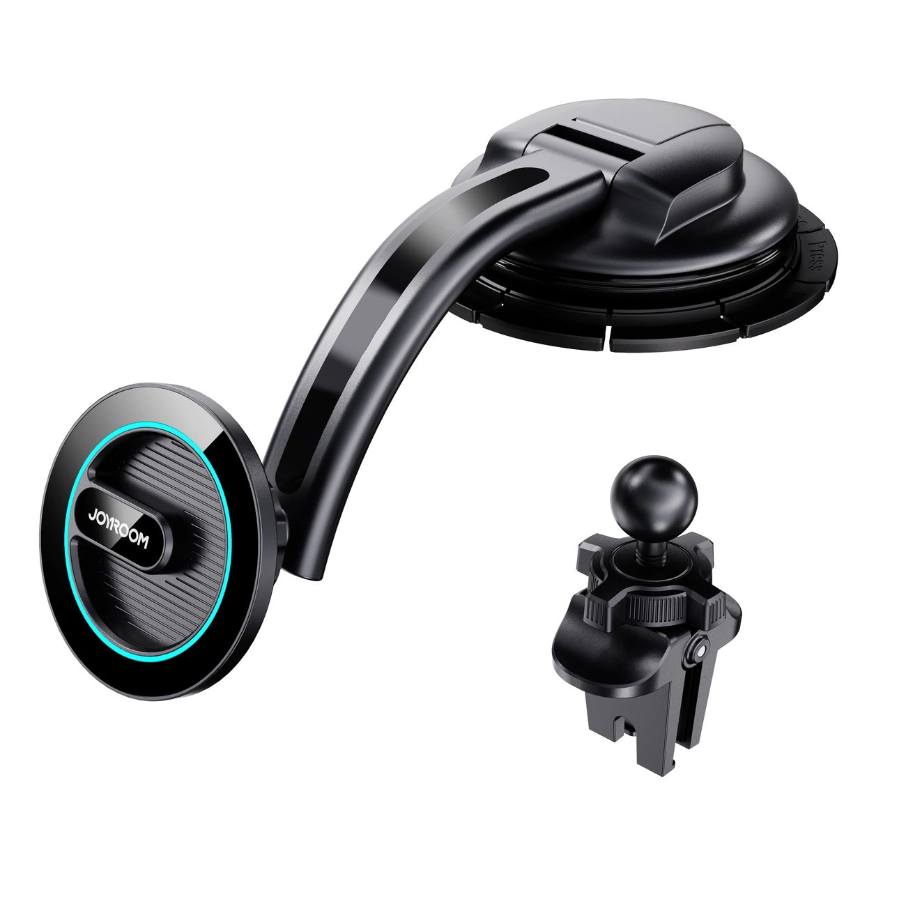 Joyroom JR-ZS366 Supporto magnetico per auto con presa d'aria sul cruscotto, universale, nero 