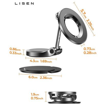 Supporto Auto Magnetico Lisen, Universale, Nero YL0223080002