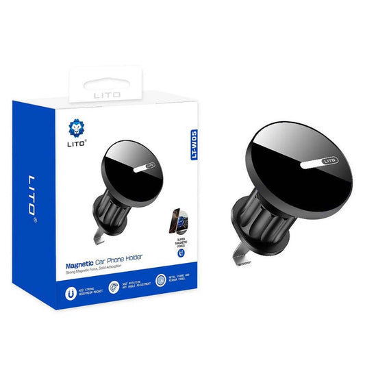 Supporto Auto Magnetico Lito LT-W05, Universale, Nero