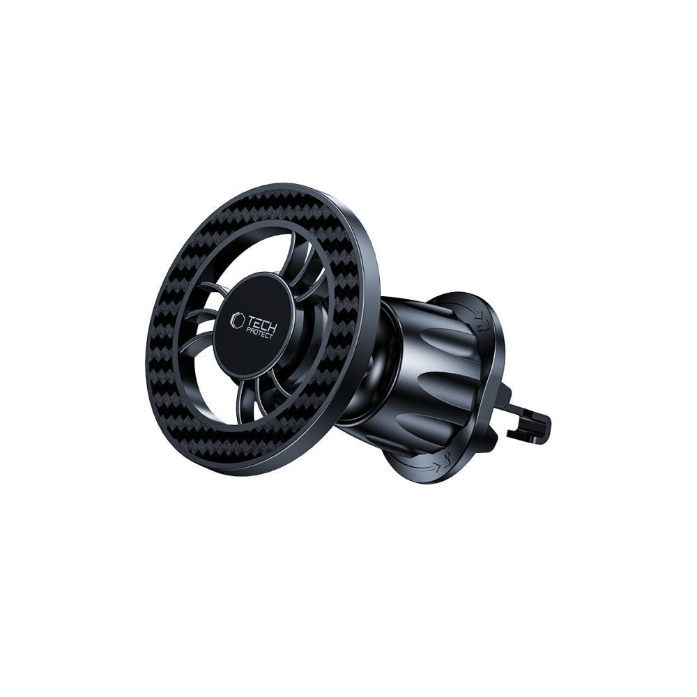 Supporto Auto Magnetico Tech-Protect N56 Carbon Vent, Universale, Nero