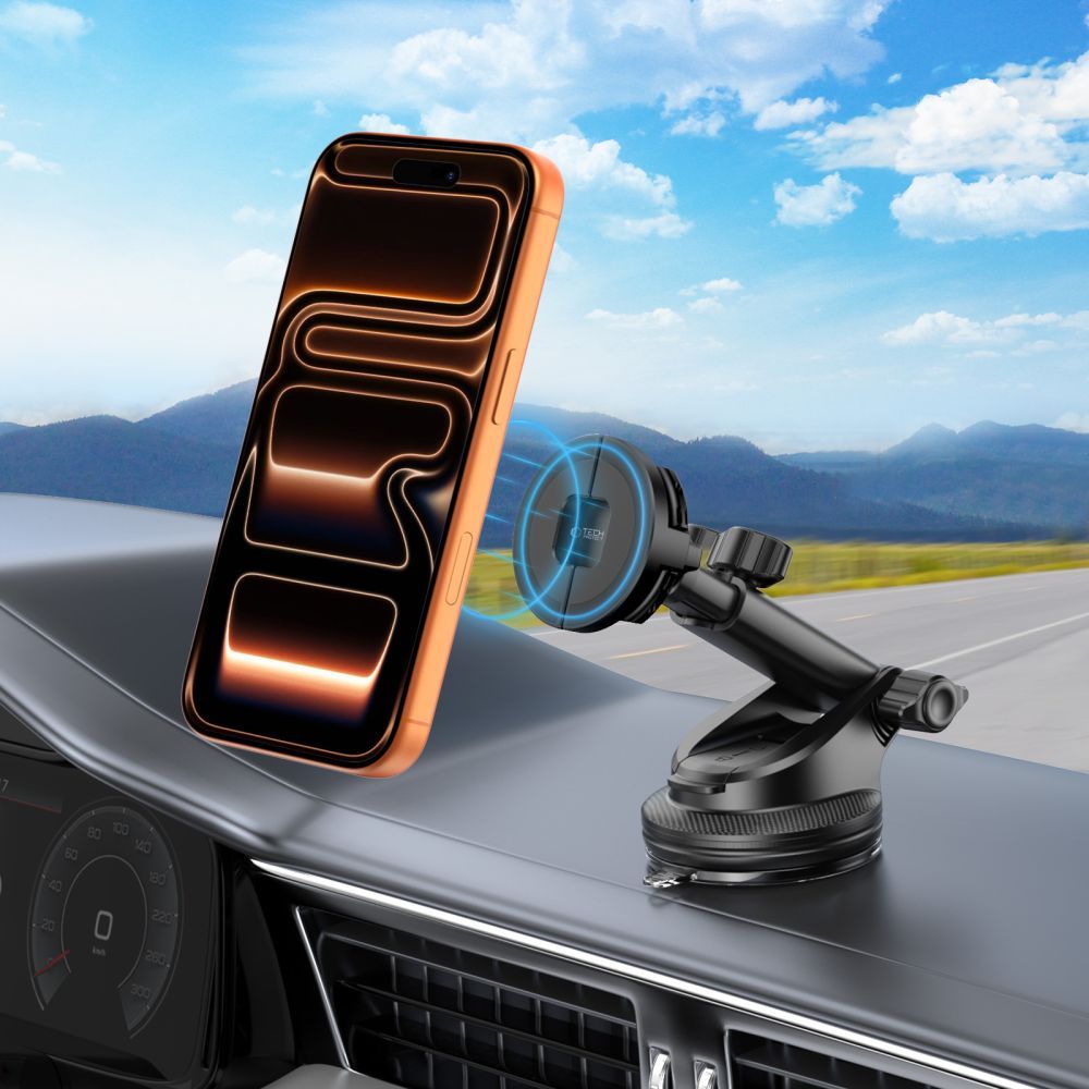 Magnetic Car Holder Tech-Protect N62 2in1, Universal, Black