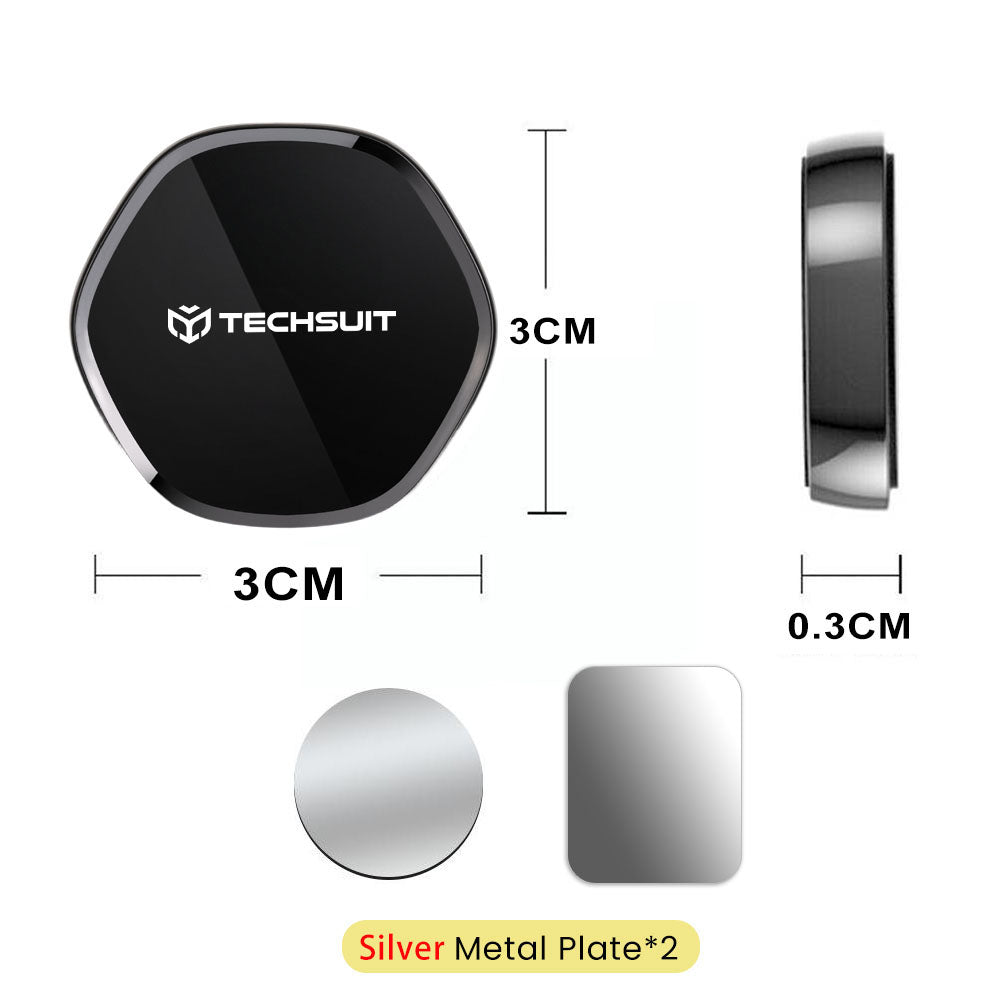 Supporto Auto Magnetico Techsuit HOLD210-C, Universale, Nero
