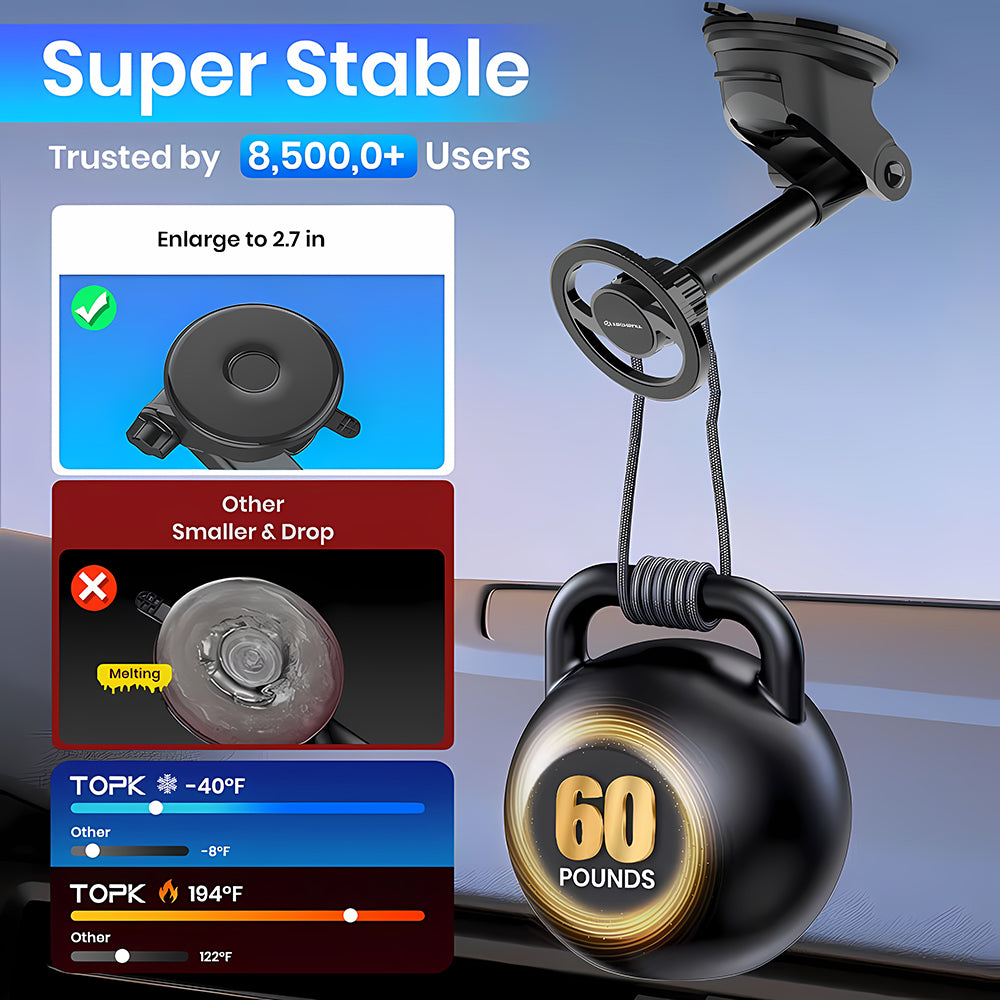 Supporto Auto Magnetico Techsuit S12, Universale, Nero